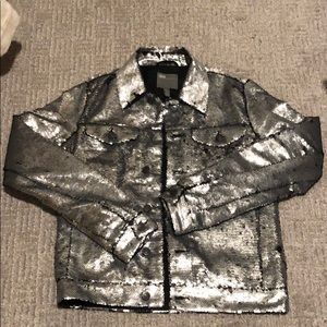 ASOS Sequin Silver Jacket